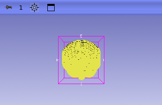 3D view of brain mesh